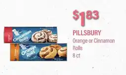 Commissary PILLSBURY Orange or Cinnamon Rolls offer