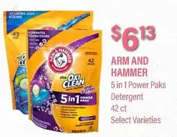 Commissary ARM AND HAMMER 5 in 1 Power Paks Detergent offer
