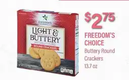 Commissary FREEDOM'S CHOICE Buttery Round Crackers offer