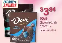 Commissary DOVE Chocolate Candy offer