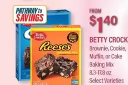 Commissary BETTY CROCKER Brownie, Cookie, Muffin, or Cake Baking Mix offer