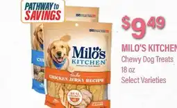 Commissary MILO'S KITCHEN Chewy Dog Treats offer