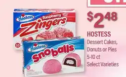 Commissary HOSTESS Dessert Cakes, Donuts or Pies offer
