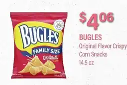 Commissary BUGLES Original Flavor Crispy Corn Snacks offer