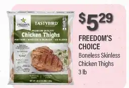 Commissary FREEDOM'S CHOICE Boneless Skinless Chicken Thighs offer