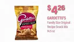 Commissary GARDETTO'S Family Size Original Recipe Snack Mix offer