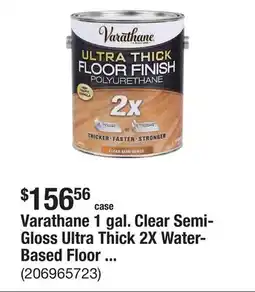 The Home Depot Varathane 1 gal. Clear Semi-Gloss Ultra Thick 2X Water-Based Floor Polyurethane (2 Pack) offer