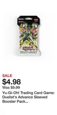 Game Stop Yu-Gi-Oh! Trading Card Game: Duelist's Advance Sleeved Booster Pack (10 Cards per Pack) offer