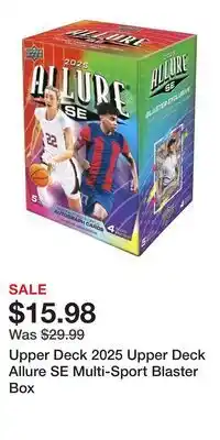 Game Stop Upper Deck 2025 Upper Deck Allure SE Multi-Sport Blaster Box offer