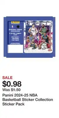Game Stop Panini 2024-25 NBA Basketball Sticker Collection Sticker Pack offer