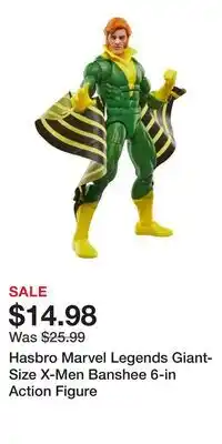 Game Stop Hasbro Marvel Legends Giant-Size X-Men Banshee 6-in Action Figure offer