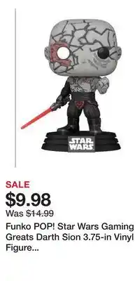 Game Stop Funko POP! Star Wars Gaming Greats Darth Sion 3.75-in Vinyl Figure GameStop Exclusive offer