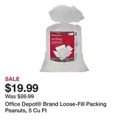 Office Depot Office Depot Brand Loose-Fill Packing Peanuts, 5 Cu Ft offer