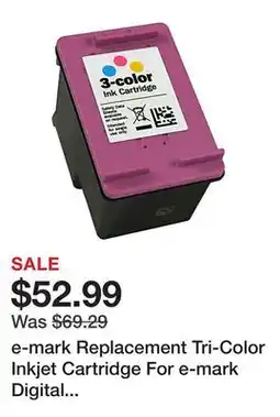 Office Depot e-mark Replacement Tri-Color Inkjet Cartridge For e-mark Digital Marking Device offer