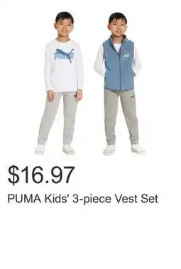 Costco PUMA Kids' 3-piece Vest Set offer