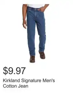Costco Kirkland Signature Men's Cotton Jean offer
