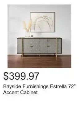 Costco Bayside Furnishings Estrella 72 Accent Cabinet offer