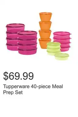 Costco Tupperware 40-piece Meal Prep Set offer