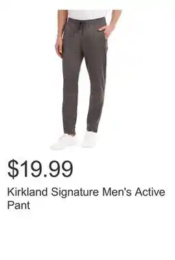 Costco Kirkland Signature Men's Active Pant offer