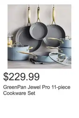 Costco GreenPan Jewel Pro 11-piece Cookware Set offer