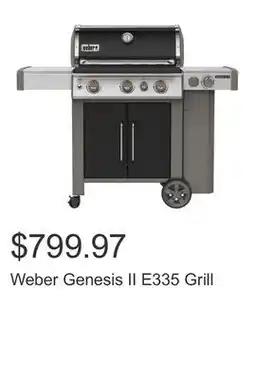 Costco Weber Genesis II E335 Grill offer