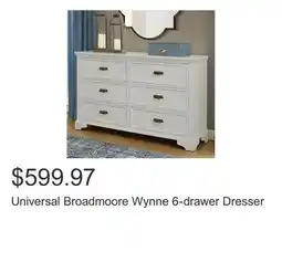 Costco Universal Broadmoore Wynne 6-drawer Dresser offer