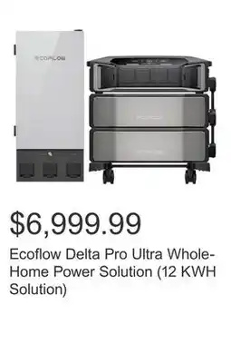 Costco Ecoflow Delta Pro Ultra Whole-Home Power Solution (12 KWH Solution) offer