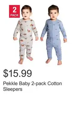 Costco Pekkle Baby 2-pack Cotton Sleepers offer