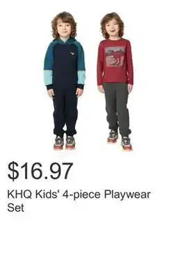 Costco KHQ Kids' 4-piece Playwear Set offer