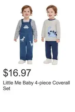 Costco Little Me Baby 4-piece Coverall Set offer