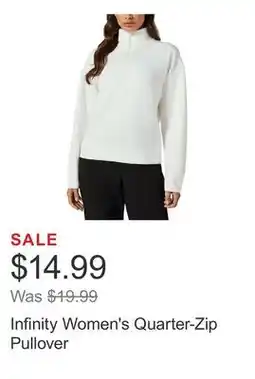 Costco Infinity Women's Quarter-Zip Pullover offer