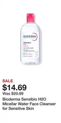 Ulta Beauty Bioderma Sensibio H2O Micellar Water Face Cleanser for Sensitive Skin offer