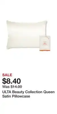 Ulta Beauty ULTA Beauty Collection Queen Satin Pillowcase offer