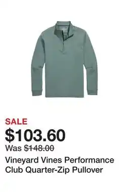 Belk Vineyard Vines Performance Club Quarter-Zip Pullover offer