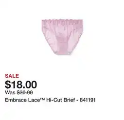 Belk Embrace Lace Hi-Cut Brief - 841191 offer