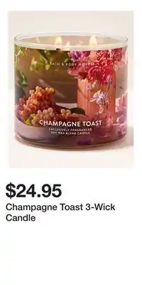 Bath & Body Works Champagne Toast 3-Wick Candle offer