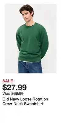Old Navy Old Navy Loose Rotation Crew-Neck Sweatshirt offer