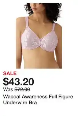 Belk Wacoal Awareness Full Figure Underwire Bra offer