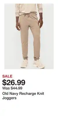 Old Navy Old Navy Recharge Knit Joggers offer