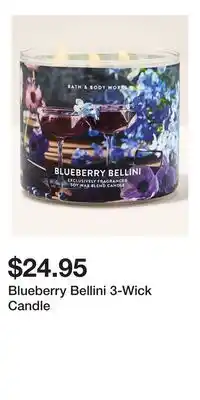 Bath & Body Works Blueberry Bellini 3-Wick Candle offer
