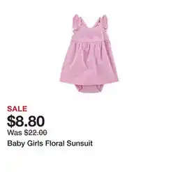 Belk Baby Girls Floral Sunsuit offer
