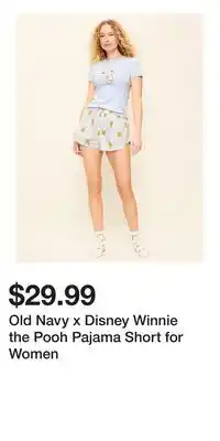 Old Navy Old Navy x Disney Winnie the Pooh Pajama Short for Women offer