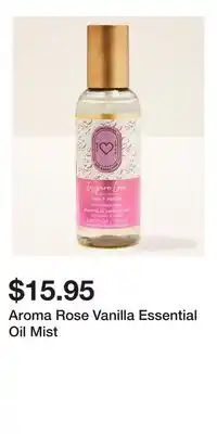 Bath & Body Works Aroma Rose Vanilla Essential Oil Mist offer