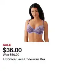 Belk Embrace Lace Underwire Bra offer