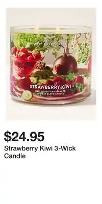Bath & Body Works Strawberry Kiwi 3-Wick Candle offer