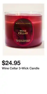 Bath & Body Works Wine Cellar 3-Wick Candle offer
