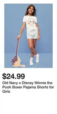 Old Navy Old Navy x Disney Winnie the Pooh Boxer Pajama Shorts for Girls offer