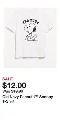 Old Navy Old Navy Peanuts Snoopy T-Shirt offer