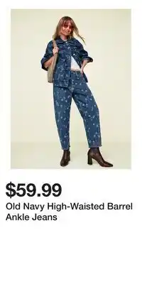 Old Navy Old Navy High-Waisted Barrel Ankle Jeans offer