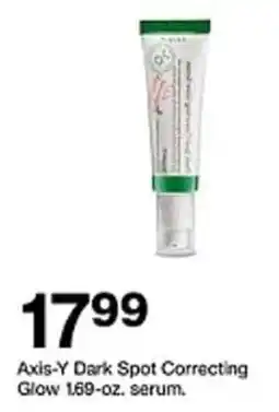 Target Axis-Y Dark Spot Correcting Glow serum offer